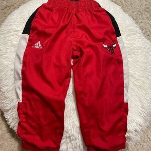 🏀 RARE Vintage Y2K Adidas x Chicago Bulls Toddler Track Pants | 2T